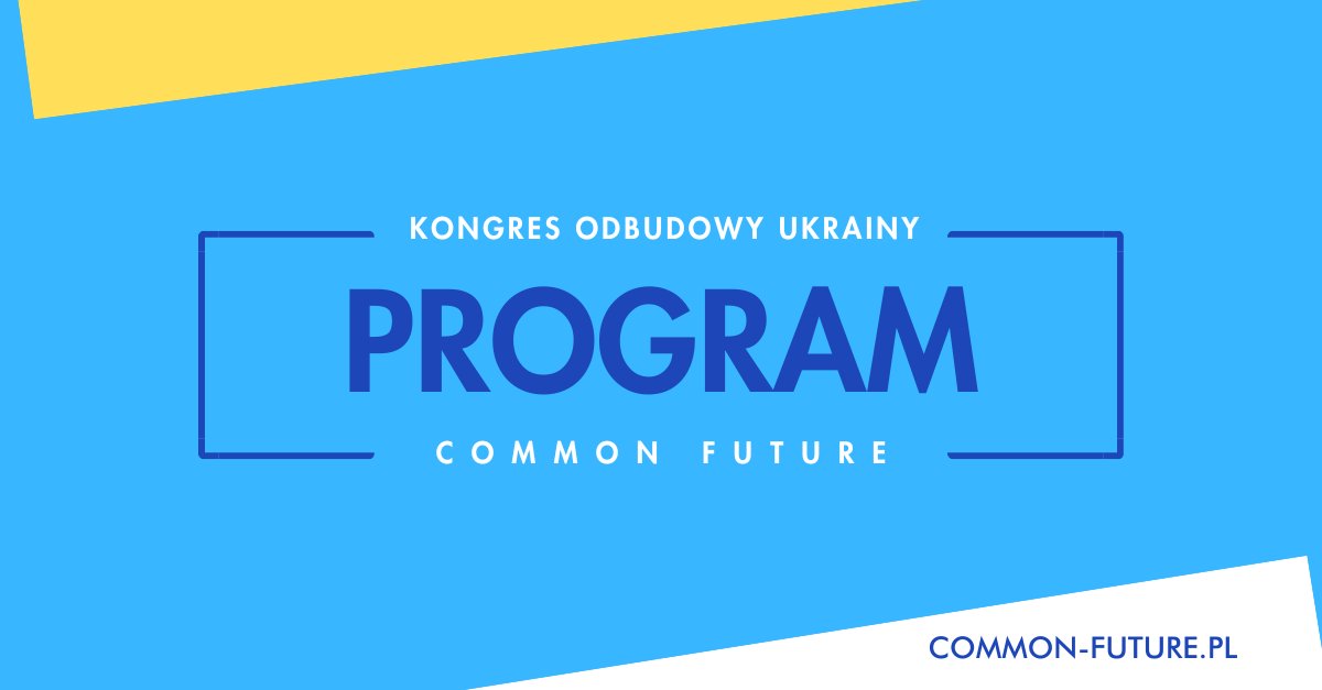 ✨ Oto szczegółowy program Kongresu Odbudowy Ukrainy COMMON FUTURE! ✨
Dołącz do nas, poznaj inspirujących uczestników i bądź częścią globalnej dyskusji o odbudowie 
Pobierz program: common-future.pl/pl/o-wydarzeni…
Do zobaczenia w Poznaniu 7-8 października 2024
Organizator: <a href="/GrupaMtp/">Grupa MTP</a>