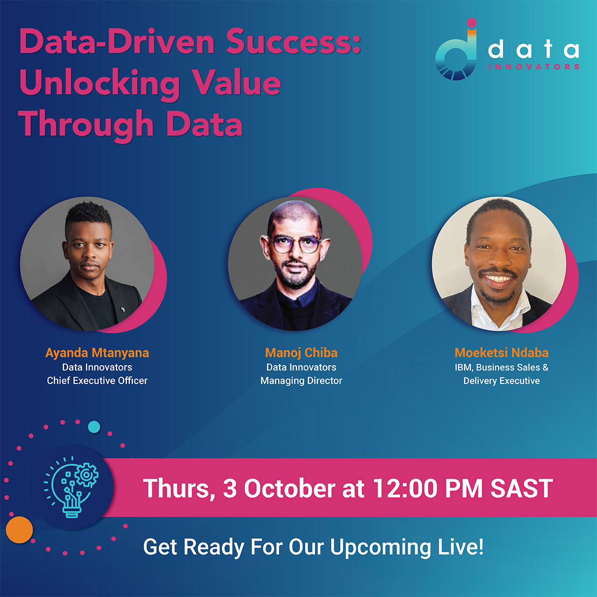 data_innovators's tweet image. 📅 Mark Your Calendars!

Join us this October for a powerful discussion on how data can transform your success. Stay tuned for details on this live event that will empower your decision-making!

#DataDrivenConversations #UnlockingValue