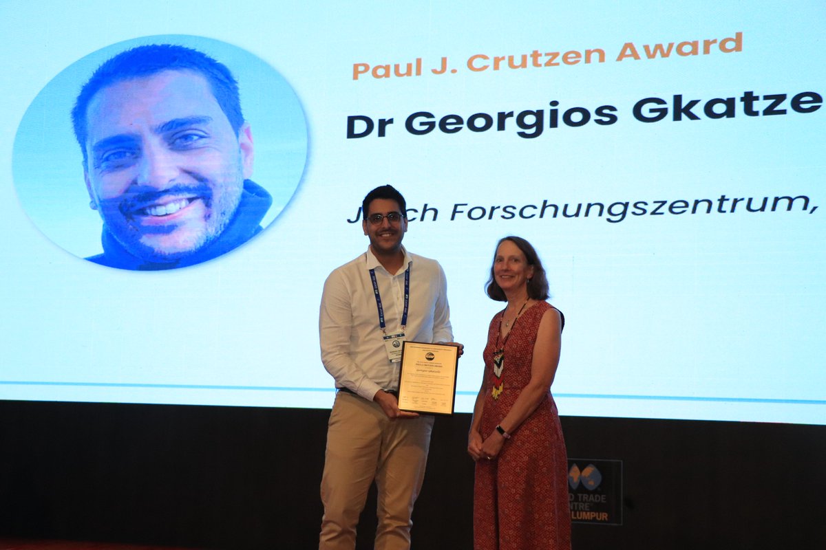 igac2024's tweet image. Congratulation to Georgios Gkatzelis for the Paul J. Crutzen Award
#icacgp2024 #igac2024 #kualalumpur