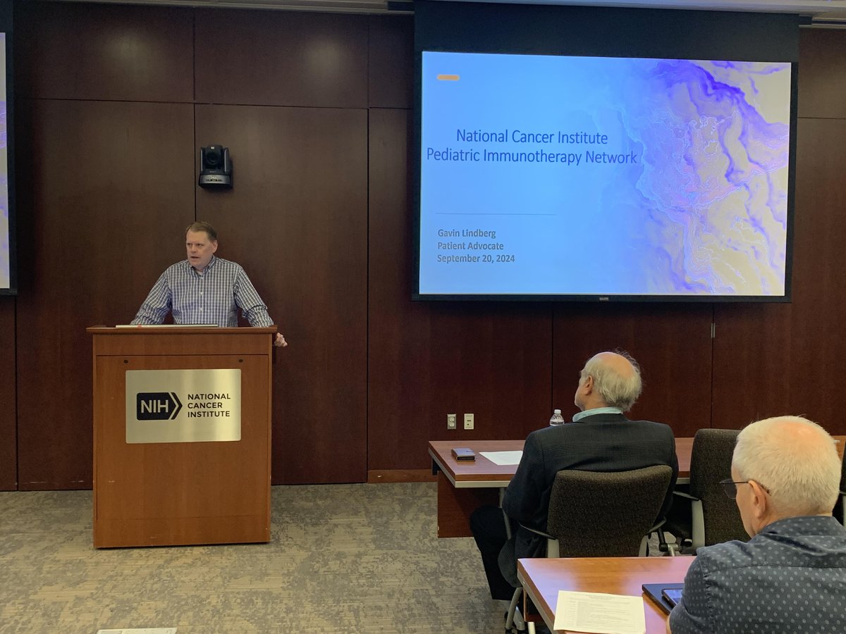 The EVAN Foundation (@evan_foundation) on Twitter photo Gavin spoke this morning at the Annual Meeting of <a href="/theNCI/">National Cancer Institute</a> Pediatric Immunotherapy Network (PIN) in Rockville, MD. He is the PIN Patient Advocate and was honored to share the perspective of patients & parents with scientists from across the country.
#CCAM #curechildhoodcancer Gavin spoke this morning at the Annual Meeting of <a href="/theNCI/">National Cancer Institute</a> Pediatric Immunotherapy Network (PIN) in Rockville, MD. He is the PIN Patient Advocate and was honored to share the perspective of patients & parents with scientists from across the country.
#CCAM #curechildhoodcancer
