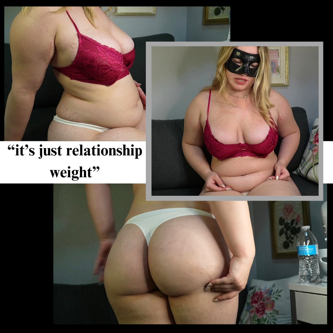 blondieee188's tweet photo. Your girlfriend hasn’t noticed how soft you’ve been making her 🤭https://t.co/3KSl2cDUkP #feedee #feedism #feederism #bellygirl #relationshipweight https://t.co/PpEJTWa1ph