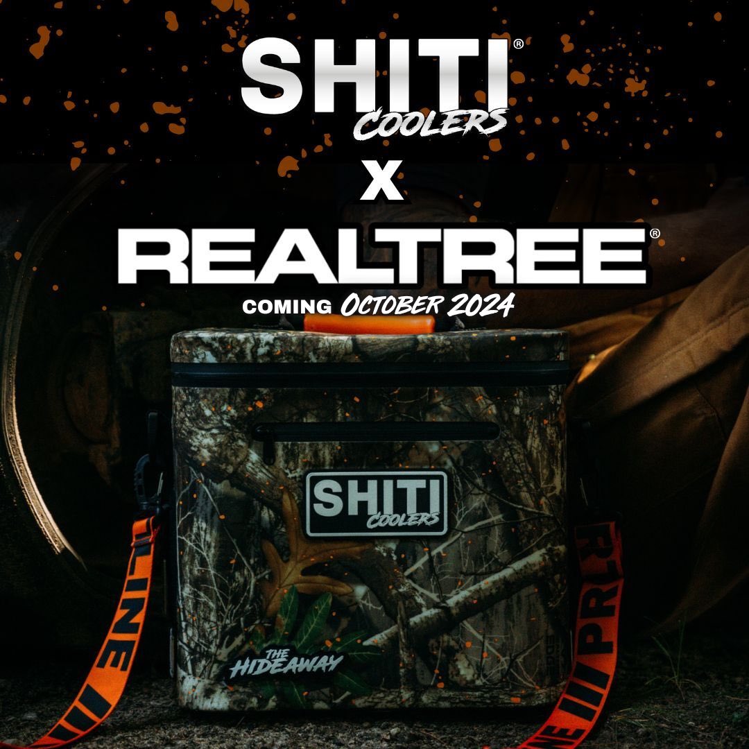 Beer season is calling... Introducing The Hideaway Collection from @realtreeoutdoors X SHITI Coolers🧊 SIGN UP to receive first dibs on the cooler that's perfect for this year Hunting Season with the Crew! Coming October 2024 🪵