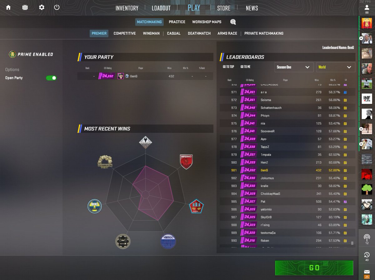 ⚠️⚠️ Just Hit Top 1000 ⚠️⚠️

Live most days on twitch.tv/8engcs solo Qing my cheater lobbies 😍😍