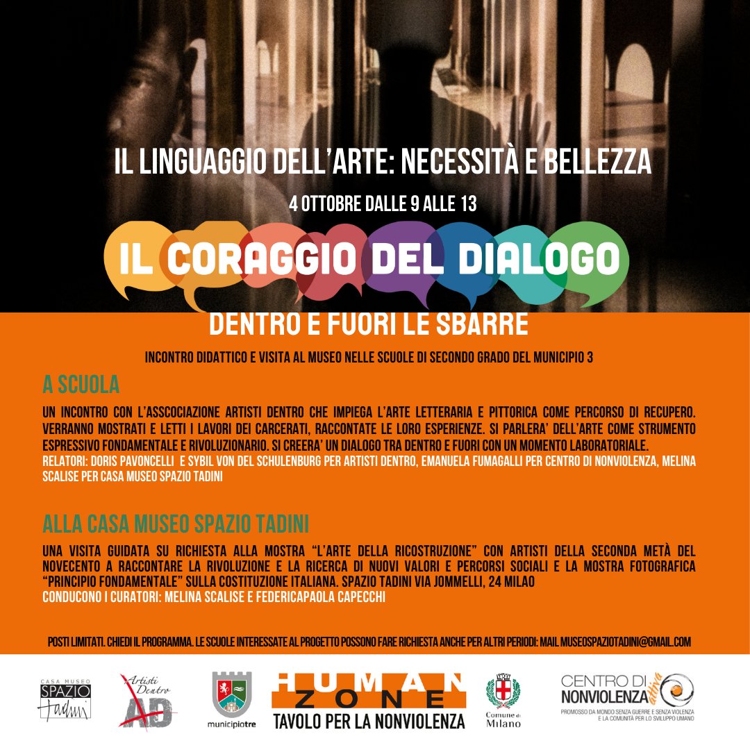 melinascalise's tweet photo. Spazio Tadini: Musica e Cultura per la Nonviolenza https://t.co/Qo3KGMDv9Q https://t.co/xQo8zIfCJM