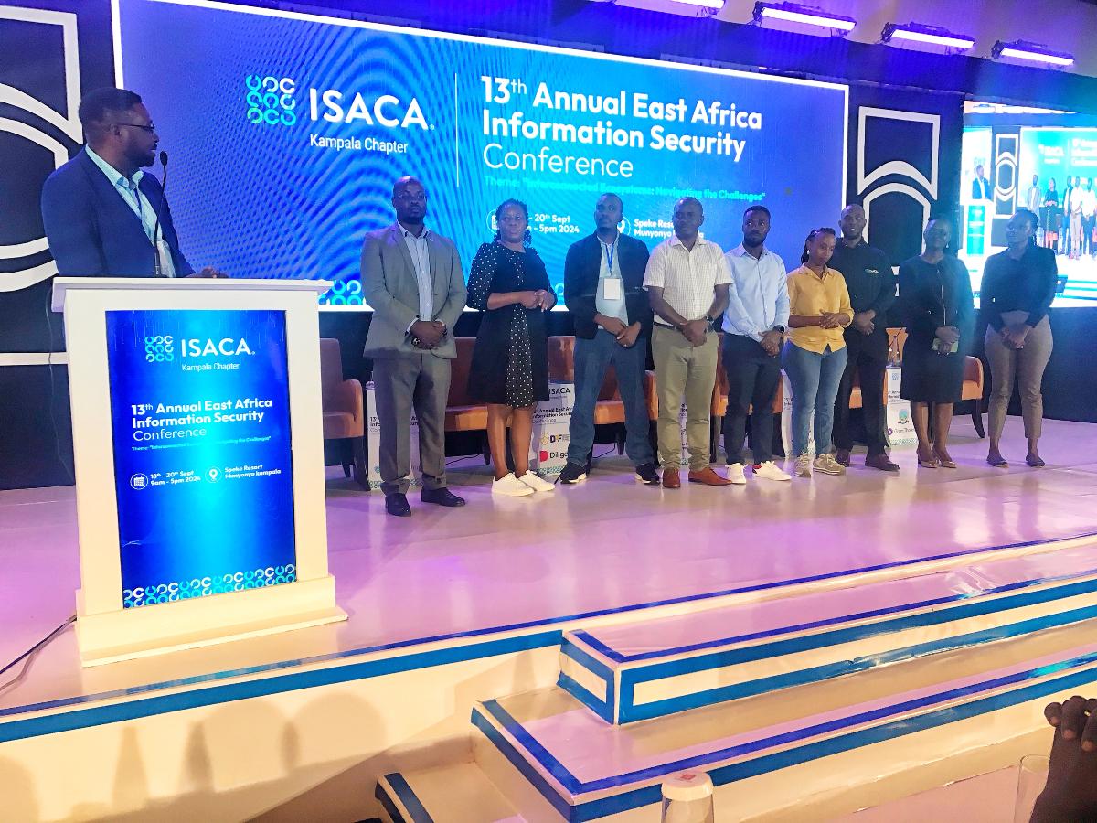 ISACA Kampala Chapter (@isacakampala) on Twitter photo 🎤 A Special Thank You from the Vice President and Conference Chair!
On behalf of the entire #InfoSec2024 team, Eric Ssekiziyivu, Vice President and Conference Chair, extends his heartfelt gratitude to all the stakeholders who made this event a resounding success. 
He gave 🎤 A Special Thank You from the Vice President and Conference Chair!
On behalf of the entire #InfoSec2024 team, Eric Ssekiziyivu, Vice President and Conference Chair, extends his heartfelt gratitude to all the stakeholders who made this event a resounding success. 
He gave