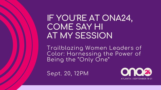 Looking forward to chatting with you! #ONA24