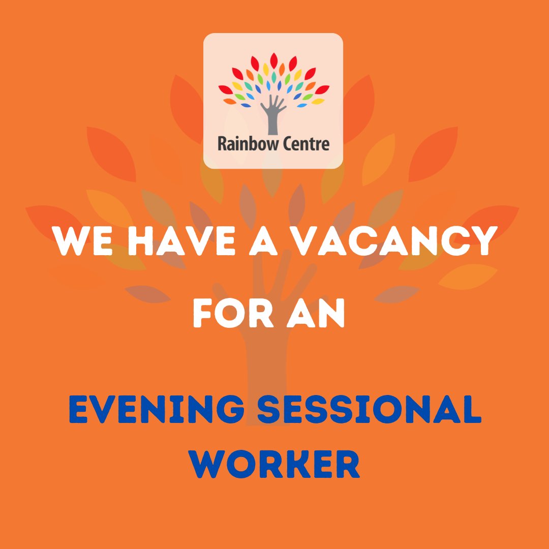 RainbowCentre01's tweet image. We currently have a vacancy for an Evening Sessional Worker for our Winter Shelter Service.  See more details rainbow-centre.org/our-charity/va…
#parttimejob #fixedtermcontract