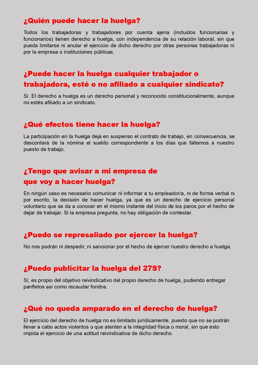 CgtCantabria's tweet image. Guia práctica huelga general 27S