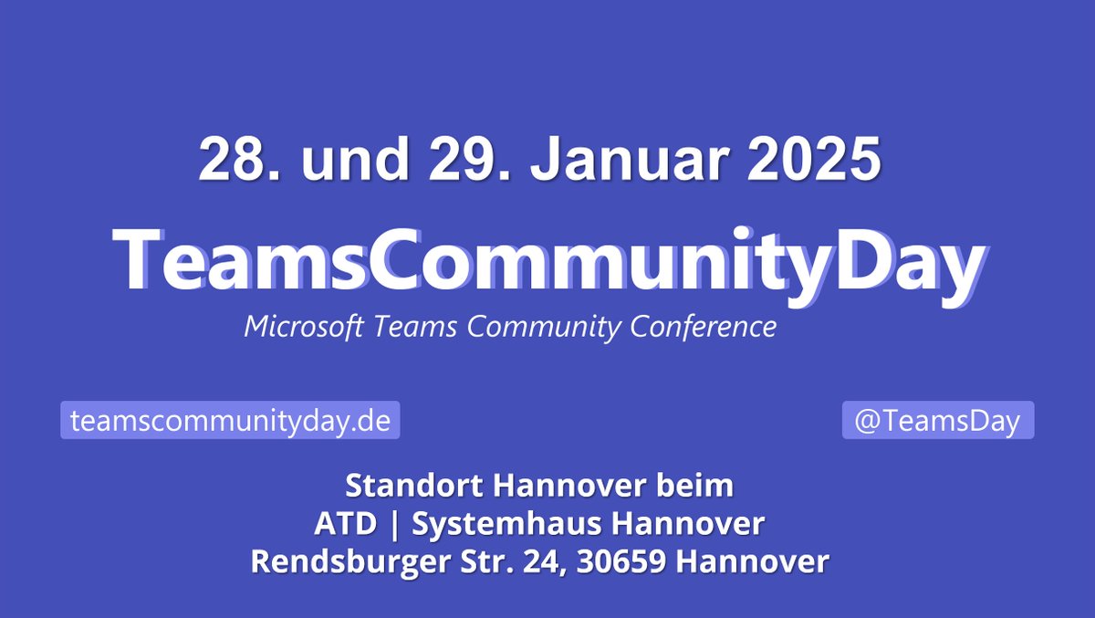 MSCCCH (@msccch) on Twitter photo <a href="/PapaRiedel/">Stefan Riedel</a> <a href="/TKarafilov/">Tomislav Karafilov</a> <a href="/TeamsDay/">TeamsCommunityDay</a>, wir vom #MSCCCH können am 28. und 29, Januar 2025 für unsere #Hannover Community die Teilnahme am #TeamsCommunityDay vor Ort anbieten und es kaum abwarten, dass es los geht!
<a href="/Ra_Koellner/">Raphael Koellner #Copilot</a> <a href="/PfiffiKrebs/">Jennifer</a> <a href="/PapaRiedel/">Stefan Riedel</a> <a href="/TKarafilov/">Tomislav Karafilov</a> <a href="/PapaRiedel/">Stefan Riedel</a> <a href="/TKarafilov/">Tomislav Karafilov</a> <a href="/TeamsDay/">TeamsCommunityDay</a>, wir vom #MSCCCH können am 28. und 29, Januar 2025 für unsere #Hannover Community die Teilnahme am #TeamsCommunityDay vor Ort anbieten und es kaum abwarten, dass es los geht!
<a href="/Ra_Koellner/">Raphael Koellner #Copilot</a> <a href="/PfiffiKrebs/">Jennifer</a> <a href="/PapaRiedel/">Stefan Riedel</a> <a href="/TKarafilov/">Tomislav Karafilov</a>
