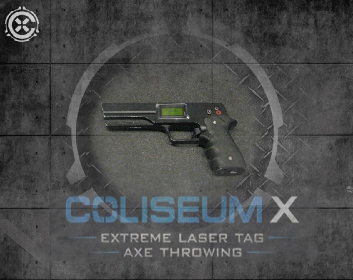 Our pistol is one of the most popular laser tag guns here at Coliseum X with its light weight and fast reload time. coliseumx.com/weapons