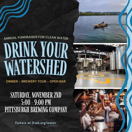 Join @3rwaterkeeper for their annual fundraiser on November 2nd at Pittsburgh Brewing Company! Great networking opportunity to support our rivers. Get your tickets today at buff.ly/3MThrA4