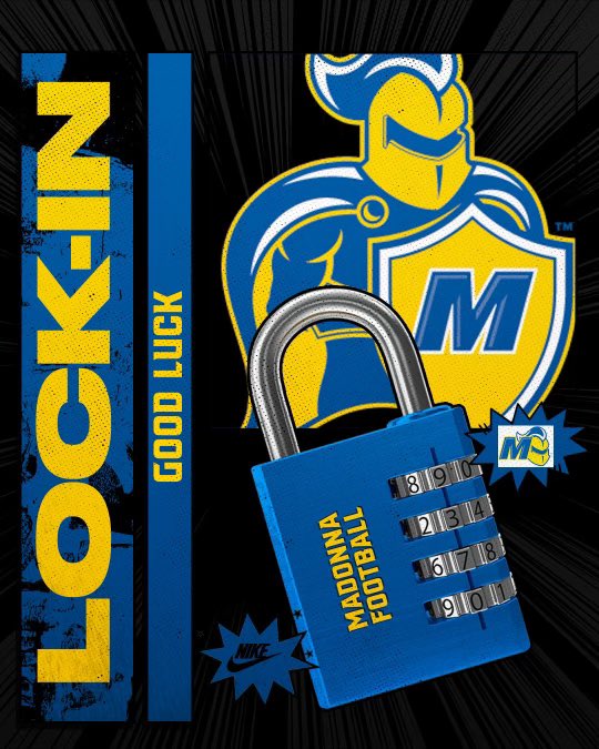 To all high school ballers lacing ‘em up tonight, stay LOCKED IN and good luck from Madonna Football! SHIELDS UP GO CRU!