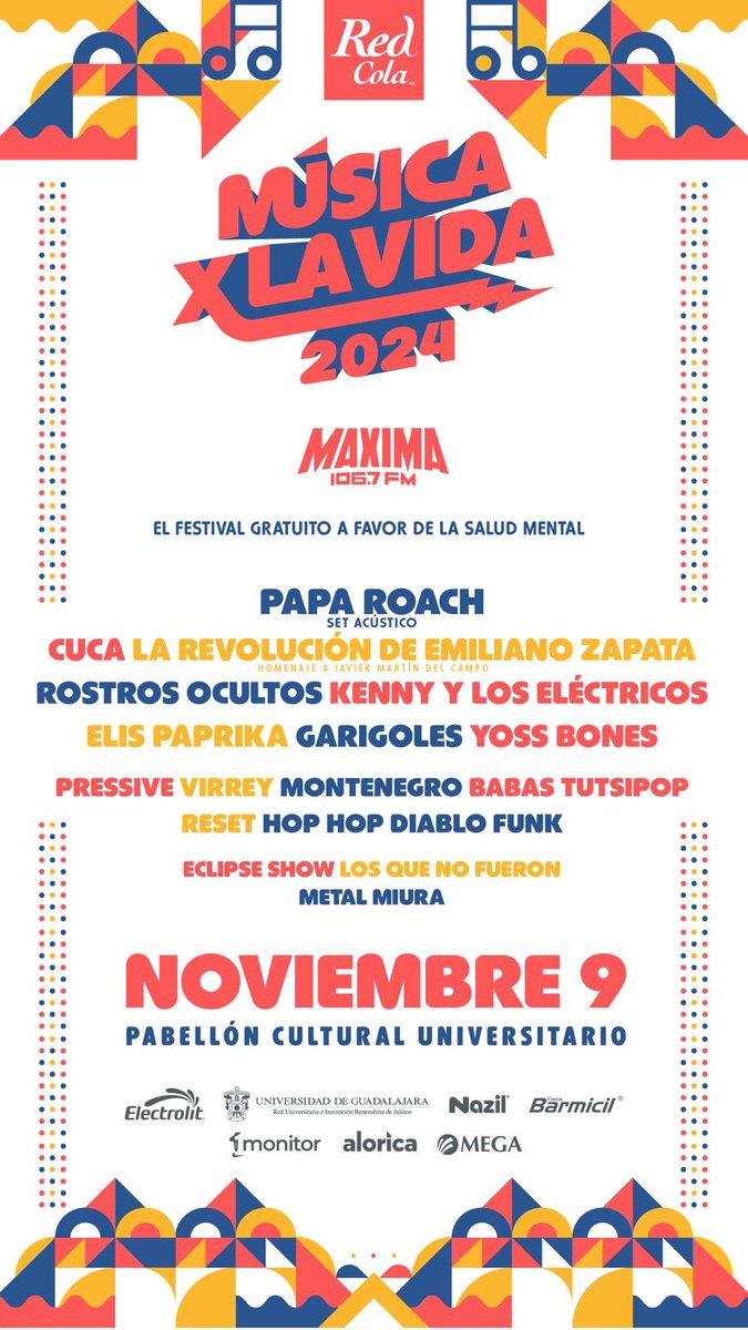 soyjuantavares's tweet photo. Hoy en #MusicaXLaVida vamos a platicar de quién y porque es mi Niña/o #DeMisOjos
La mecánica para los de #MXLV esta en mi historia de Instagram soyjuantavares
Ademas #DivisionMinuscula y #HolyRose en entrevista
Participa por 🎫 #Pericos #SkaFestLationamerica #tattomusicfest @IamSiddhartha @ y #DonCayoBlanco
Presentado @Electrolit @Megacable @RedColaMx @OfficialAlorica y @barmicilmx
en @MAXIMA1067FM