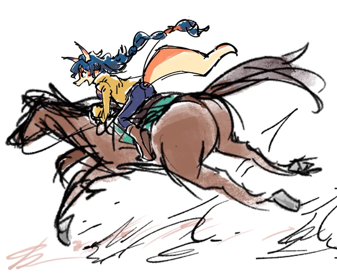 Horse ride doodles 