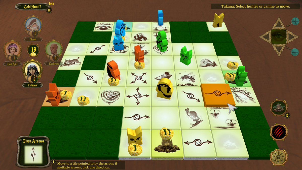 DemaalStudios's tweet image. Hunters with trained canines come to the Great Forest of Demaal seeking long-lost elven gold. Great obstacles, and rivals, will test their skills in exploration, combat, cooperation, sabotage, hot-blooded pursuits &amp;amp; cold-hearted calculus. #IndieGame #BoardGame #TabletopGames