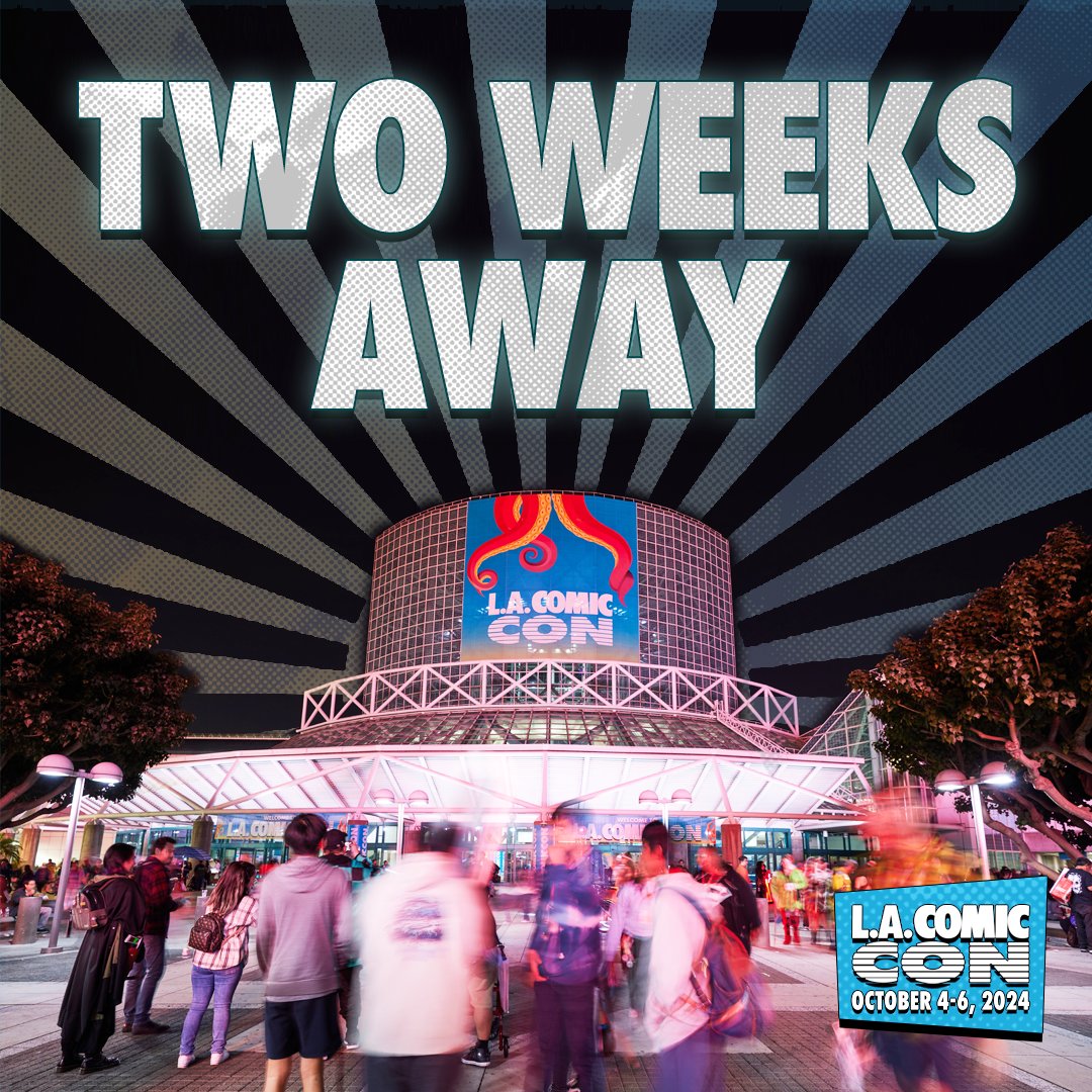 Can't believe we're only TWO WEEKS away from L.A. Comic Con. Get ready for epic panels, unforgettable photo ops &amp; autographs, and everything else pop culture. If you haven’t bought your tickets yet, what are you waiting for??

Tickets: showclix.com/tickets/LACC20…