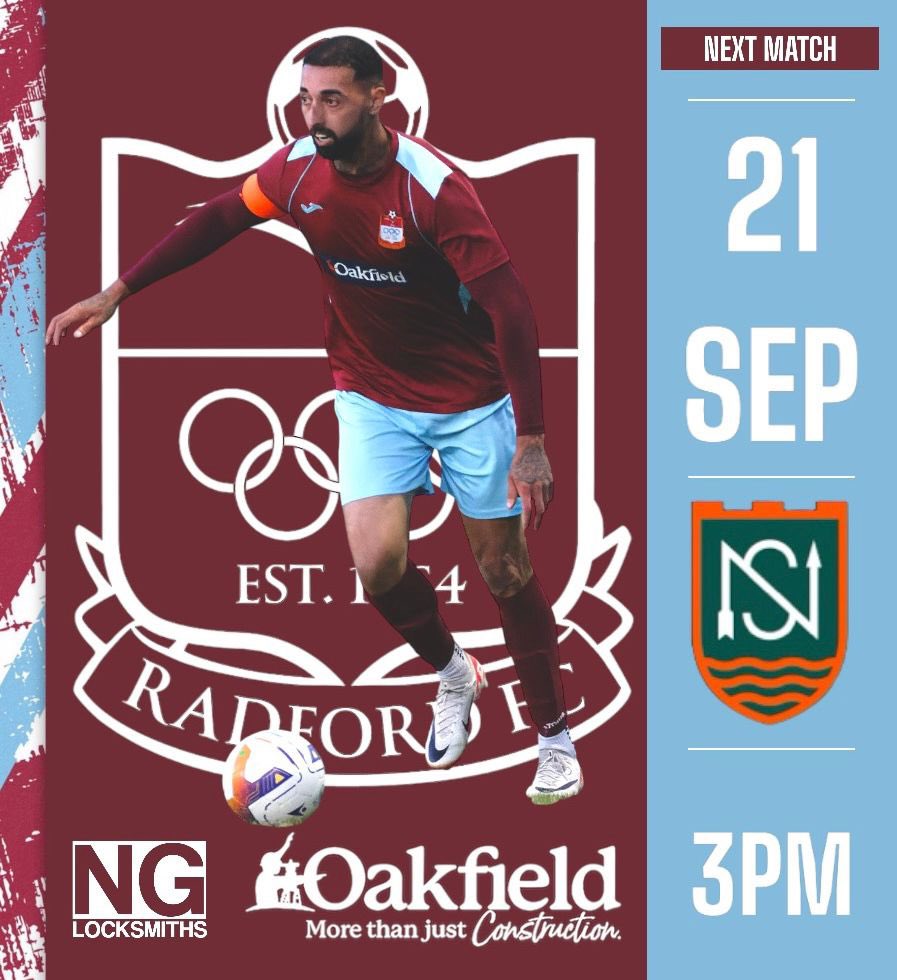 RadfordFC64's tweet image. ⚽️⚽️TOMORROW⚽️⚽️

The lads face higher opposition in @TheHighwayMen_ tomorrow in the FA VASE at 3pm @ Home

Get behind the lads to push them through to the next round!