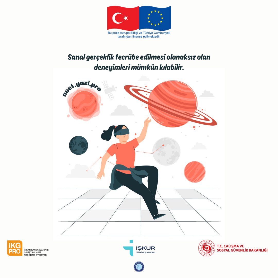 Web adresimizi ziyaret edin: neet.gazi.pro 

#neetproiyigelecek #neetpro #gaziüniversitesi #vr #sanalgerçeklik #avrupabirliği #avrupabirliğiprojesi #işkur #işkurankara #türkiyeişkurumu #ikgpro #sanal

<a href="/EUDelegationTur/">AB Türkiye Delegasyonu🇪🇺EU Delegation to Türkiye</a>
<a href="/IKGPRO/">İKG PRO</a>
<a href="/TurkiyeIsKurumu/">İŞKUR</a>
<a href="/NEET__PRO/">NEET PRO</a>
<a href="/Gazi_Universite/">Gazi Üniversitesi</a>