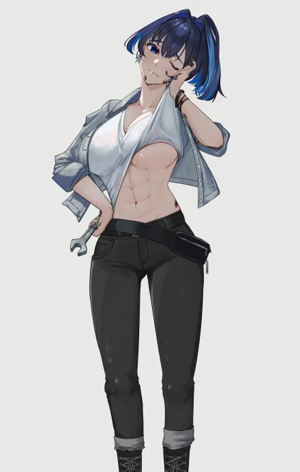 Mechanic Kronii #holoGTA #kronillust