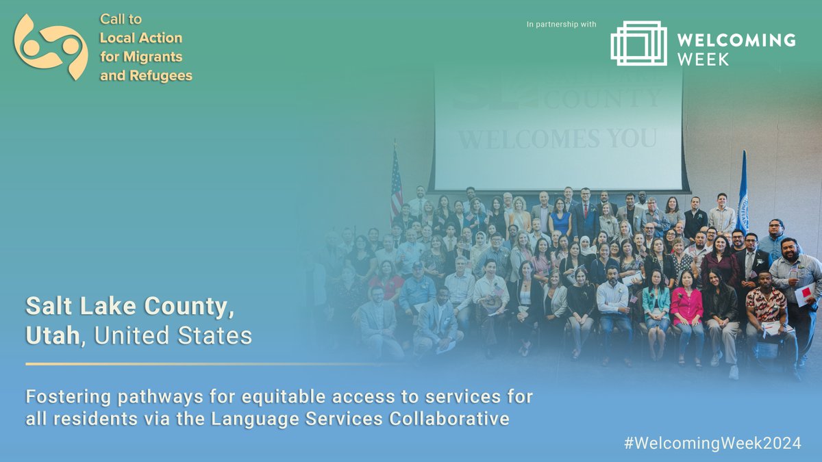 GFMD Mayors Mechanism (@gfmdmayors) on Twitter photo 🫂 Local Leadership w/ <a href="/WelcomingUSA/">Welcoming America</a>
💡#WelcomingWeek2024 Spotlight 3:
<a href="/SLCoGov/">Salt Lake County</a>'s Language Services Collaborative Initiative aims to enhance access to services for city residents with limited english language proficiency✨
Info at #CTA 👉🏽 localaction.mayorsmechanism.org/actions/langua… 🫂 Local Leadership w/ <a href="/WelcomingUSA/">Welcoming America</a>
💡#WelcomingWeek2024 Spotlight 3:
<a href="/SLCoGov/">Salt Lake County</a>'s Language Services Collaborative Initiative aims to enhance access to services for city residents with limited english language proficiency✨
Info at #CTA 👉🏽 localaction.mayorsmechanism.org/actions/langua…