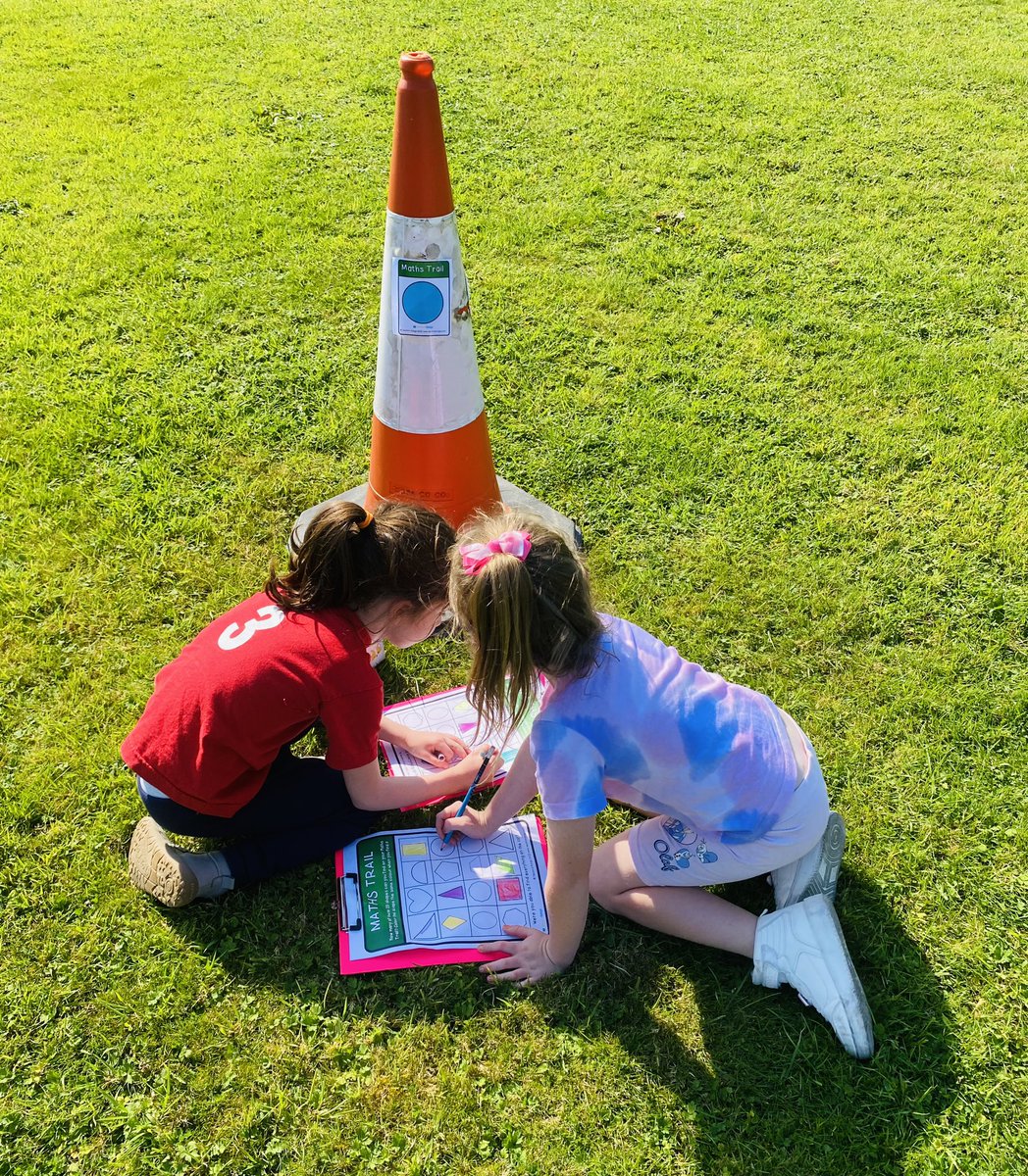 A successful outdoor maths trail in the beautiful weather from <a href="/seomraranga/">Seomra Ranga</a> . Thank you!