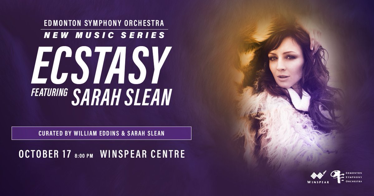 Edmonton Symphony Orchestra (@edmsymphony) on Twitter photo Our first ESO New Music concert of the season is here! 🎶✨
Join us for Ecstasy: Featuring <a href="/sarahslean/">Sarah Slean</a> 🎤 Thursday, October 17, 2024 at 8PM Don’t miss this exciting night of new music, including selections from Sarah’s JUNO-nominated album Ecstasy! 🎼💫
👉 winspearcentre.com/tickets/events… Our first ESO New Music concert of the season is here! 🎶✨
Join us for Ecstasy: Featuring <a href="/sarahslean/">Sarah Slean</a> 🎤 Thursday, October 17, 2024 at 8PM Don’t miss this exciting night of new music, including selections from Sarah’s JUNO-nominated album Ecstasy! 🎼💫
👉 winspearcentre.com/tickets/events…