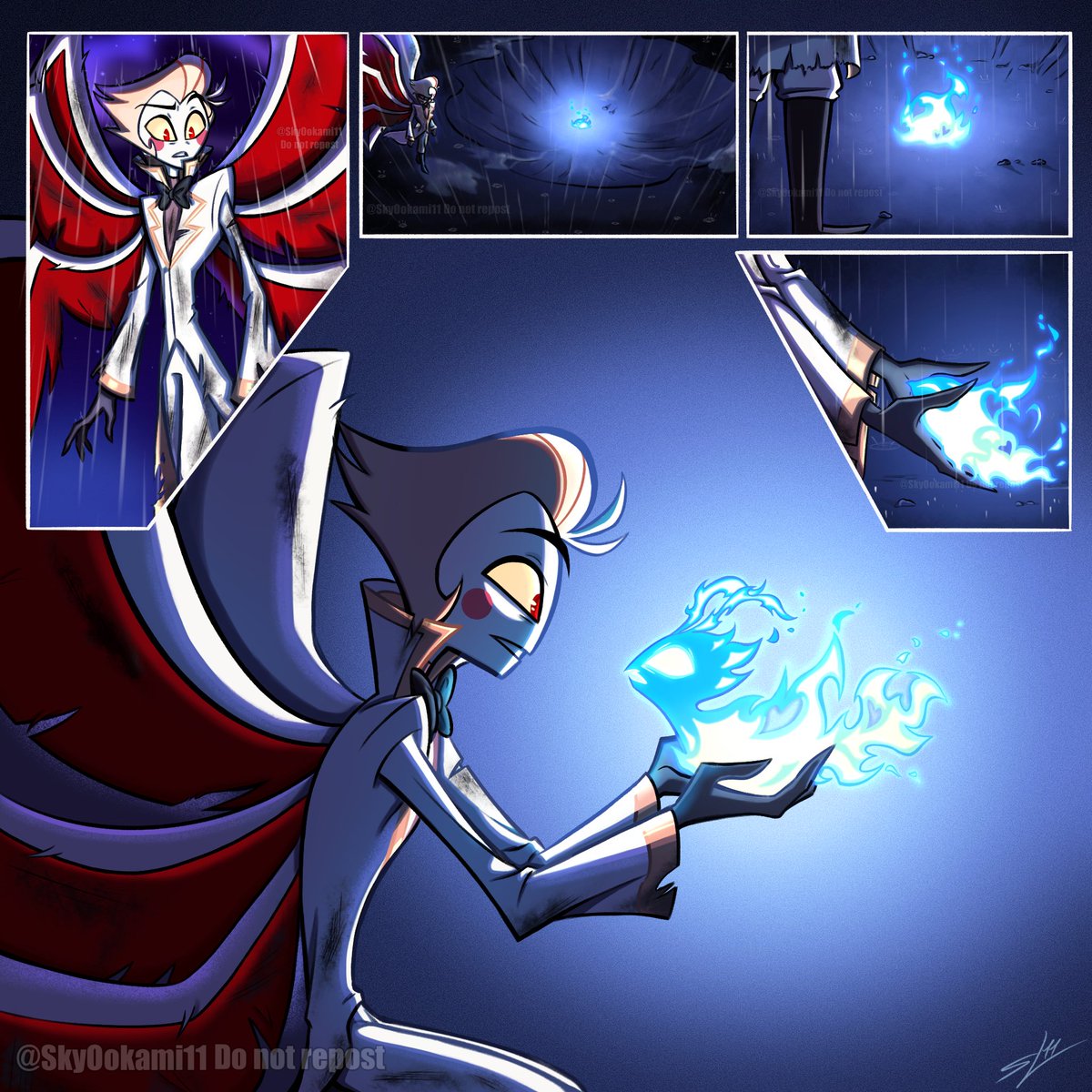 The day they first met… 
#HazbinHotel #HelluvaBoss #HazbinHotelLucifer #HelluvaBossFanart #HazbinHotelFanart