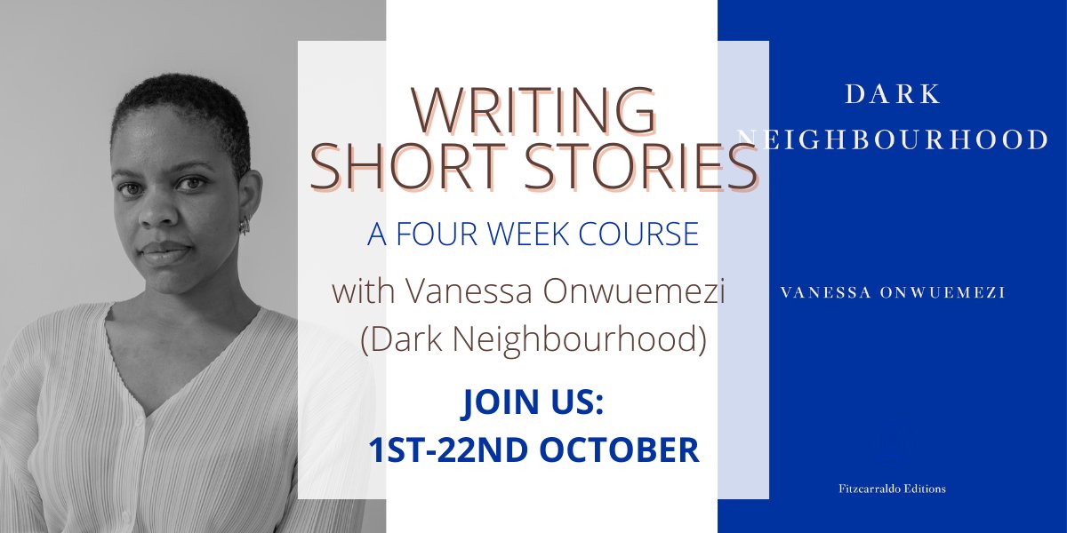 Writers & Artists (@writers_artists) on Twitter photo This October, take your #shortstories down new avenues and explore the many possibilities of the form with writer <a href="/onwuemezi/">Vanessa Onwuemezi</a> on our new four week course!
We'll discuss perspective and POV, narrative and pacing, and short story collections!
Book now: writersandartists.co.uk/events-and-cou⦠This October, take your #shortstories down new avenues and explore the many possibilities of the form with writer <a href="/onwuemezi/">Vanessa Onwuemezi</a> on our new four week course!
We'll discuss perspective and POV, narrative and pacing, and short story collections!
Book now: writersandartists.co.uk/events-and-couā¦