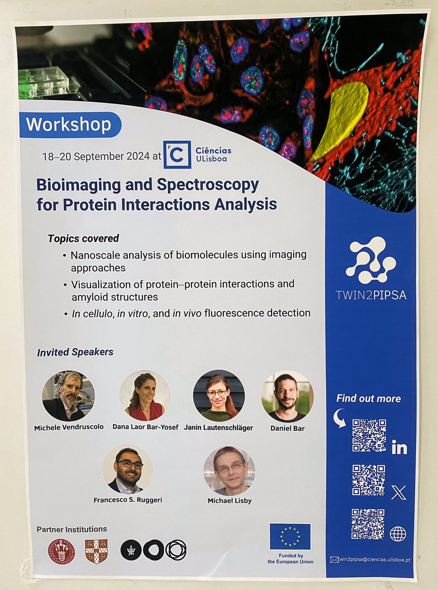 Janin Lautenschlaeger (@janin865) on Twitter photo Just on my way back from Lisbon from the <a href="/TWIN2PIPSA/">TWIN2PIPSA 🇪🇺 Protein Biophysics & Self-Assembly</a> workshop on Bioimaging and Protein Interaction. Thanks <a href="/ClaudioGomesLab/">Cláudio Gomes Lab - Protein Misfolding in Disease</a> and <a href="/VendruscoloLab/">Vendruscolo Lab</a> for inviting me to present our work on alpha-synuclein phase separation in cells!!
#LLPS #synuclein #science #Parkinson Just on my way back from Lisbon from the <a href="/TWIN2PIPSA/">TWIN2PIPSA 🇪🇺 Protein Biophysics & Self-Assembly</a> workshop on Bioimaging and Protein Interaction. Thanks <a href="/ClaudioGomesLab/">Cláudio Gomes Lab - Protein Misfolding in Disease</a> and <a href="/VendruscoloLab/">Vendruscolo Lab</a> for inviting me to present our work on alpha-synuclein phase separation in cells!!
#LLPS #synuclein #science #Parkinson