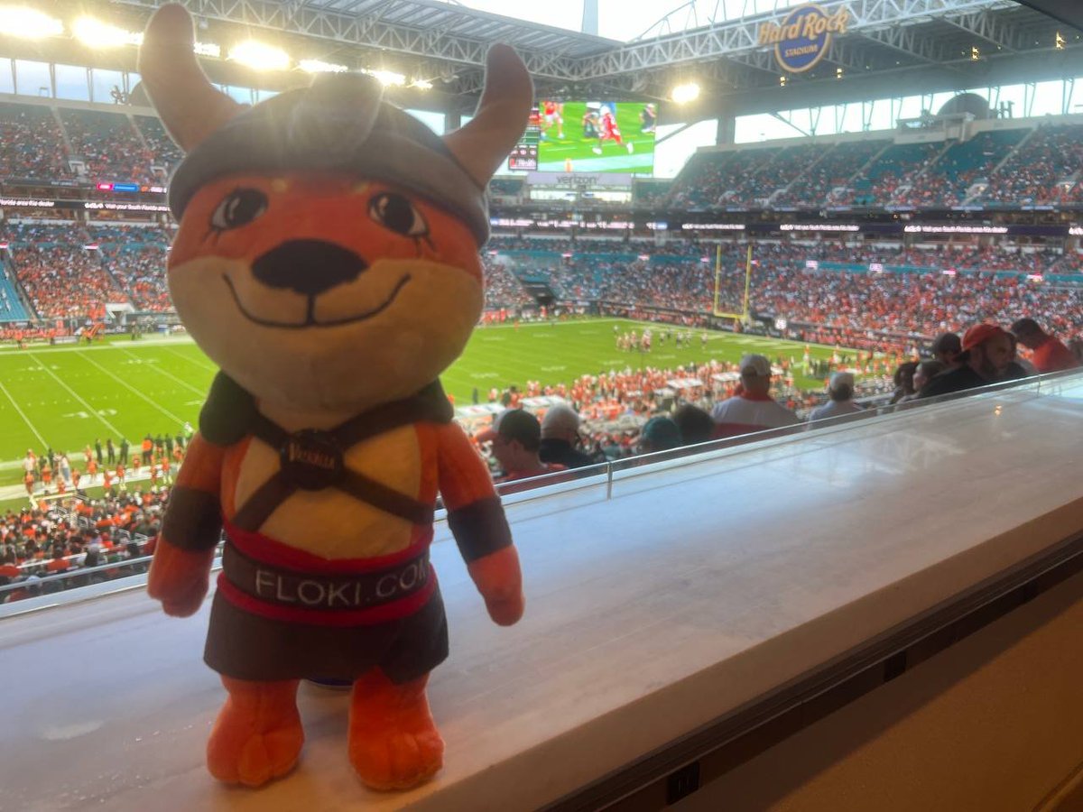 Look who's ready to cheer on the Miami Hurricanes!  Grab your #FLOKI Plushy Viking and let's show support! 🏈🏈

shopfloki.com/products/floki…

#Valhalla #Canes