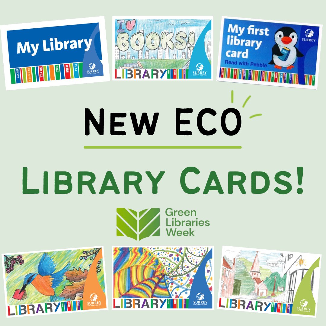 Farnham Library (@farnhamlibrary) on Twitter photo Did you know that all new library members receive a biodegradable eco card?
If you already have an older card, please keep using it to reduce waste.
Our eco cards are just one way your library helps you to be sustainable 💚
#GreenLibrariesWeek <a href="/SurreyLibraries/">Surrey Libraries UK</a> <a href="/librariesweek/">Libraries Week</a> Did you know that all new library members receive a biodegradable eco card?
If you already have an older card, please keep using it to reduce waste.
Our eco cards are just one way your library helps you to be sustainable 💚
#GreenLibrariesWeek <a href="/SurreyLibraries/">Surrey Libraries UK</a> <a href="/librariesweek/">Libraries Week</a>