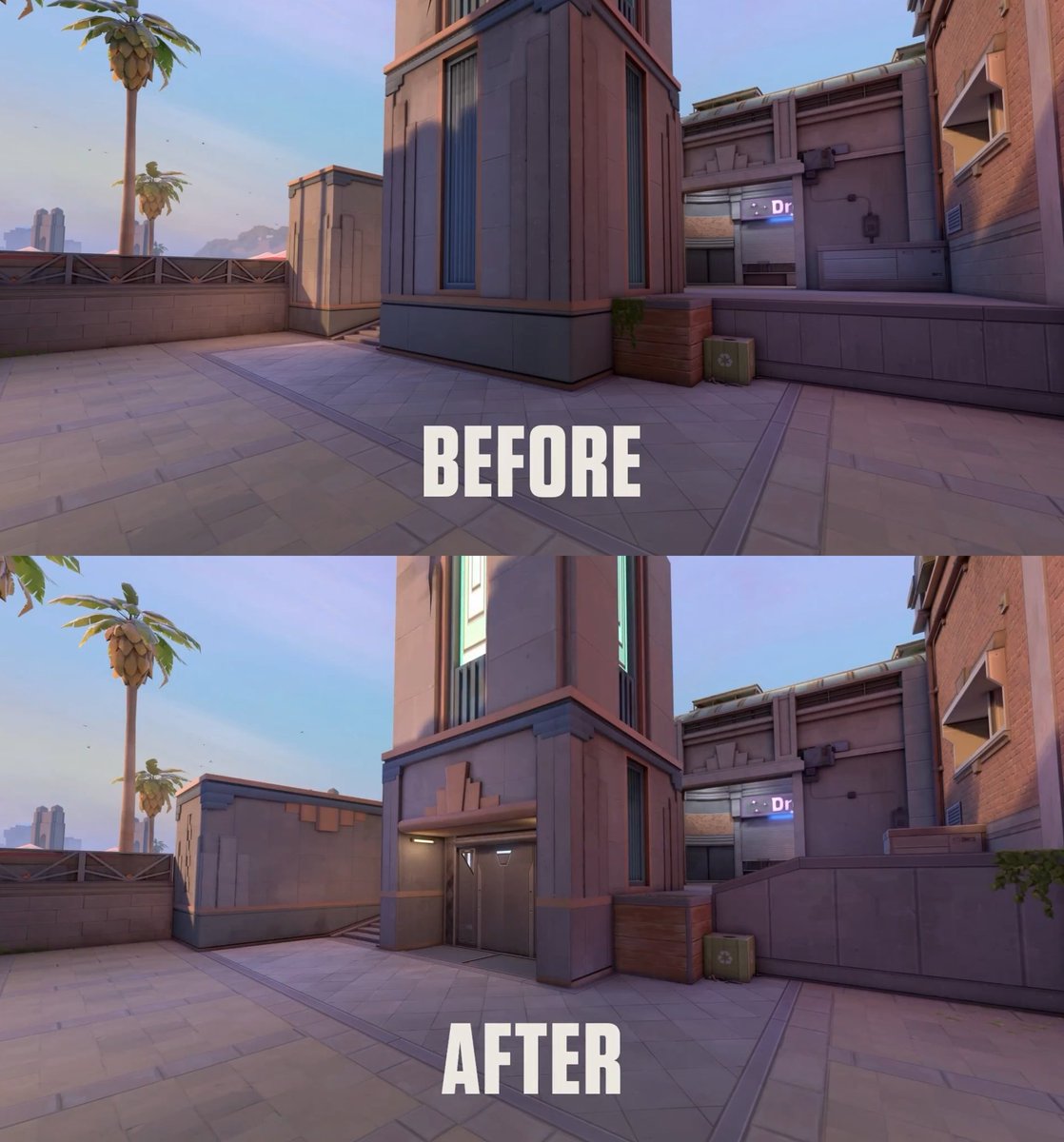 ValorLeaks's tweet image. Changes Coming to Sunset B-Site | #VALORANT