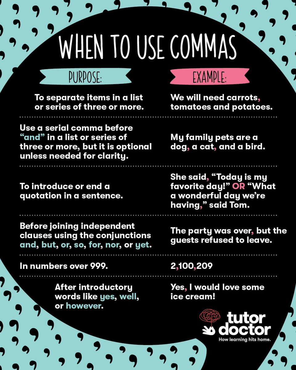 TutorDoctorNM's tweet image. &quot;How annoying, is it when, commas, are used incorrectly?&quot; Here&apos;s how to avoid what we just did on purpose 😉 #GrammarTips #WritingSkills