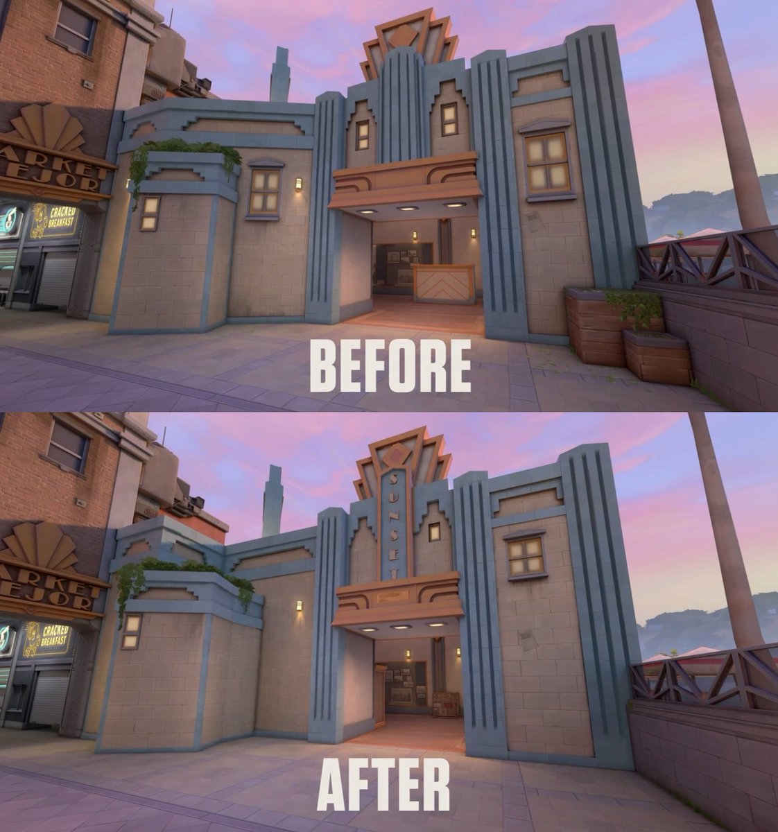 ValorLeaks's tweet image. Changes Coming to Sunset B-Site | #VALORANT