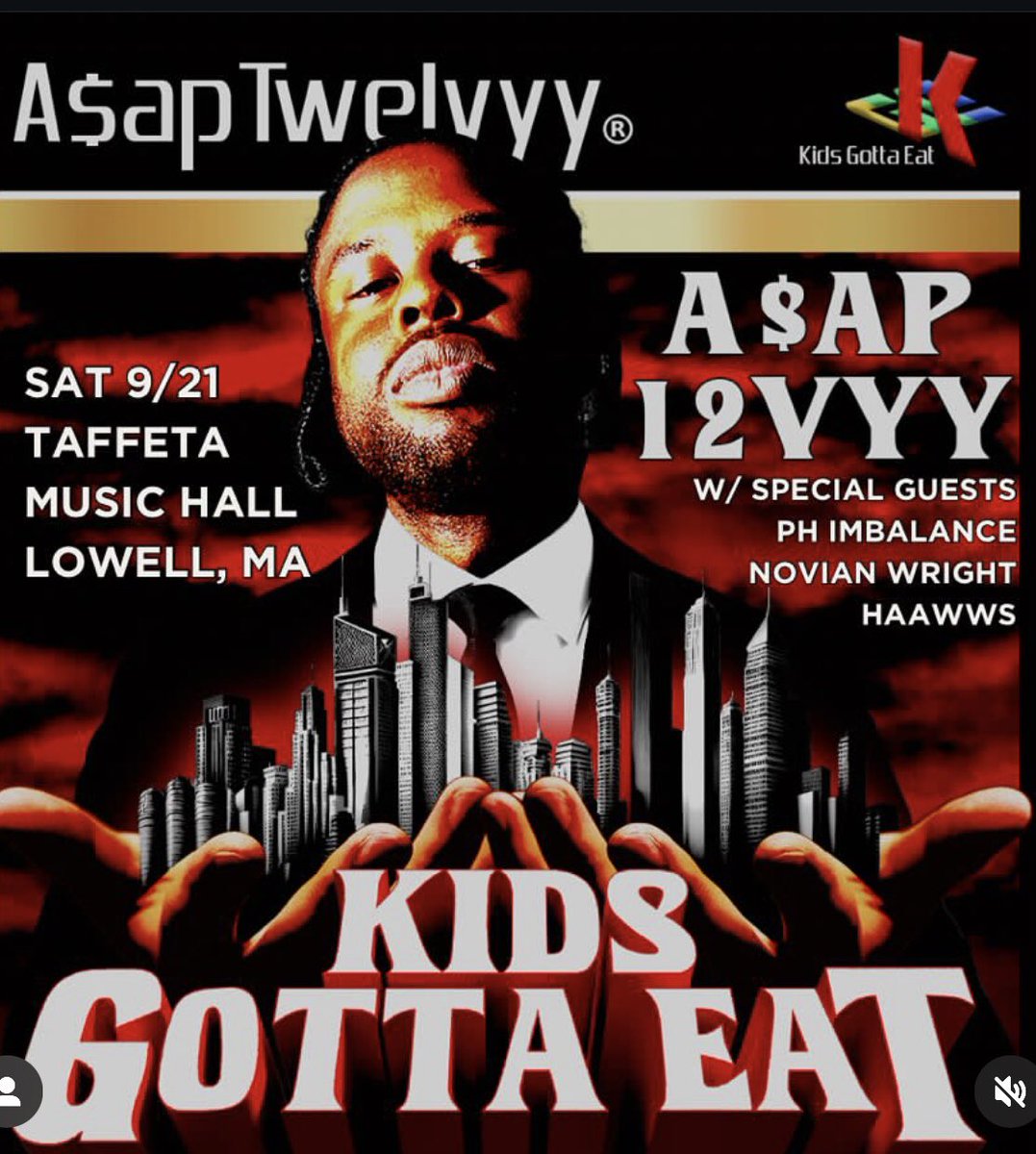 Huge PHI show tomorrow in Lowell. Heavy hitters. Gonna be insane. See y’all
There