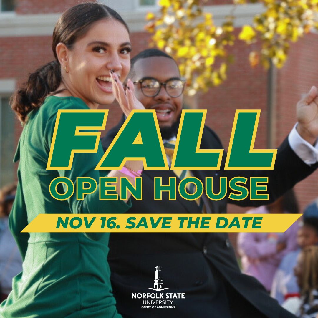 📢Calling all Future Spartans! Join us for our Undergraduate Fall Open House on Saturday, November 16h, at the L. Douglas Wilder Performing Arts Center.

RSVP Today! 🔗bit.ly/4eOw7wD