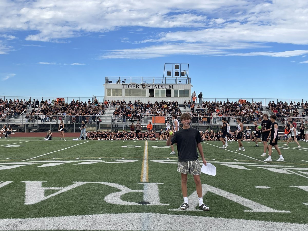 ErieHighSchool's tweet photo. Thank you, Student Government, for a fun Homecoming Pep Assembly this morning!! GO TIGERS 🧡🤍🖤 https://t.co/nvrIPxleUr