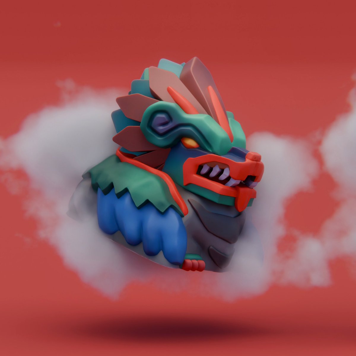 Hueycoatl (hugh) from <a href="/OldSchoolRS/">Old School RuneScape</a>’s upcoming update 🐲

#osrs #artisankeycap