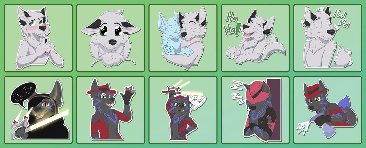 Luna_TheCute's tweet photo. IFC 2024 Sticker sets for ThorAlexander_ and Zerif Eclipticos 

Drawn by me. https://t.co/P3Iqq8xcKN