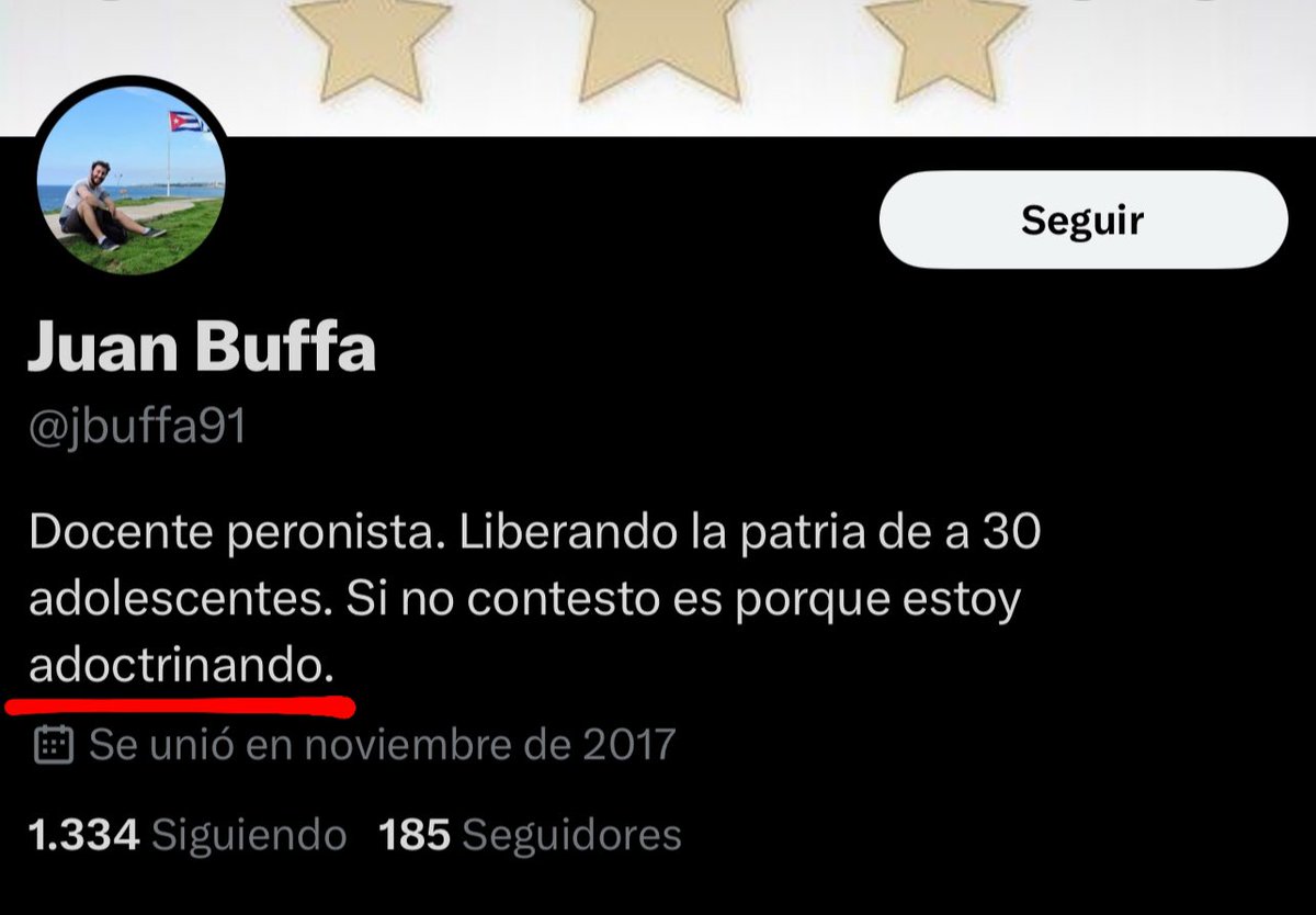 Esto es gravísimo, como ex alumno del Colegio Nacional Illia vengo a denunciar a este profesor que se jacta públicamente de adoctrinar adolescentes en el aula. Entre todos tenemos que lograr que echen a esta basura kirchnerista, ¿Me ayudan compartiendo? 🙏