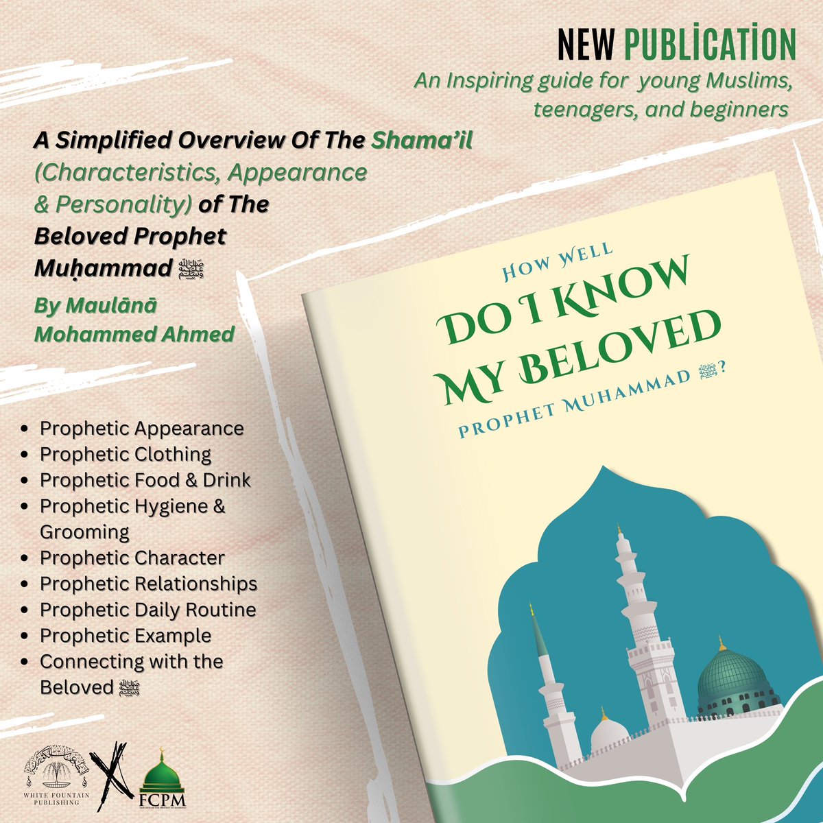 📚 Alhamdulillah, I’m excited to share my latest release: 

How Well Do I Know My Beloved Prophet ﷺ?

Amazon: amzn.eu/d/eB15e9X

Also from: whitefountainpublishing.square.site/product/how-we…

<a href="/FCPM_Official/">The FCPM</a> <a href="/WhiteFountainP/">White Fountain Publishing</a>