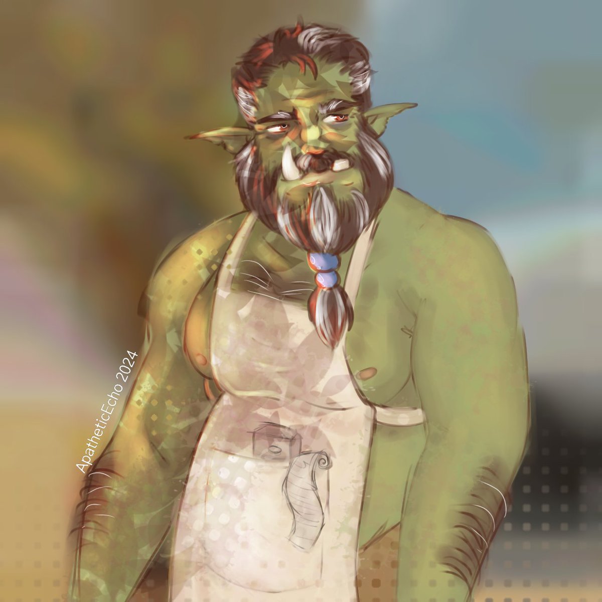 Had to draw a male orc at SOME point
Might have gotten a little carried away.. 👀