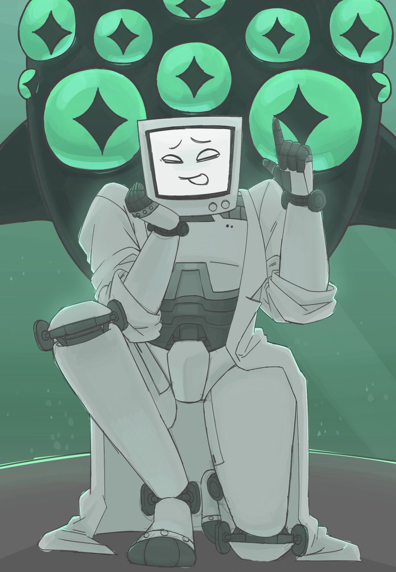 The_p.AI.nter and Eyefestation, art by @fastasheep on Twitter