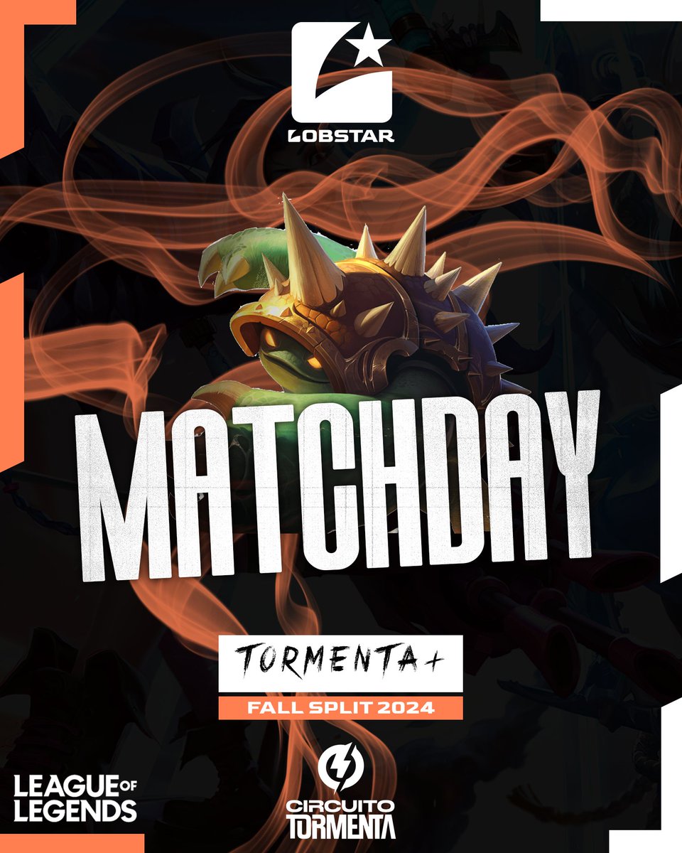 🚨 #TormentaPlus - MATCHDAY!

Per questi primi tornei invernali del Fall Split i nostri ragazzi di Lobstar Academy salgono in cattedra per tenere al calduccio lo slot, in attesa di novità...

⚔️ Roster
🦞 TOP: <a href="/Jaynocide_1/">Jaynocide</a> 
🦞 JGL: <a href="/xYuchinaga/">Yuchinaga</a>
🦞 MID: <a href="/AndreP0W3R/">AndreP0W3R</a> 
🦞 ADC:
