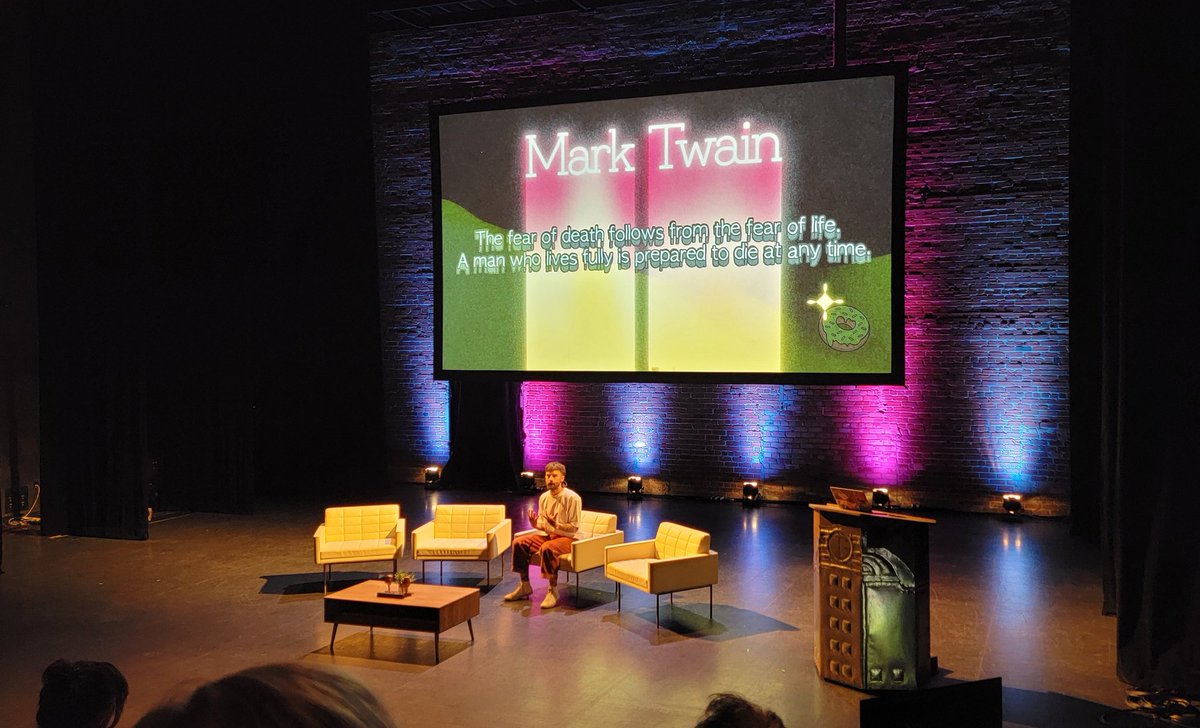 Kattie (@podkatt) on Twitter photo The first presentation of the day from Jeremie Saunders <a href="/sickboypodcast/">Sickboy Podcast</a> was sweet, hilarious, and vulnerable.
An incredible way to kick off the day talking about the power vulnerability in podcasting.
"In podcasting, discomfort is where the real magic happens." The first presentation of the day from Jeremie Saunders <a href="/sickboypodcast/">Sickboy Podcast</a> was sweet, hilarious, and vulnerable.
An incredible way to kick off the day talking about the power vulnerability in podcasting.
"In podcasting, discomfort is where the real magic happens."