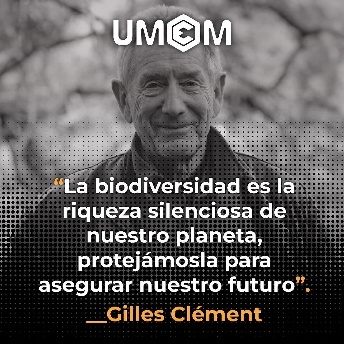 “La biodiversidad es la riqueza silenciosa de nuestro planeta, protejámosla para asegurar nuestro futuro”

Gilles Clément 

#PensamientoComplejo 
#CienciasComplejas 
#UMEM