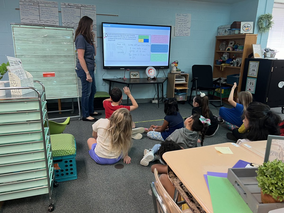 Great Day of Learning <a href="/MorrisvilleElem/">Morrisville Mustangs</a>! Our Second graders were learning about how to solve math word problems with our strategies.  #WeAreMES <a href="/Burt_Batten/">Burt Batten</a> <a href="/NorthwestWCPSS/">WCPSS Northwestern</a>