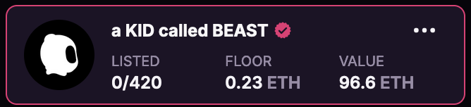 Bullish on the Beasts ...Peeps sleeping on this Project &amp; Dope ASS Community 
#Communityvault
<a href="/akidcalledbeast/">a KID called BEAST</a>