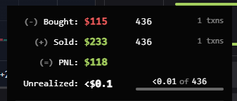 CryptoThings__'s tweet photo. 436.43 $CLIPPY -> 0.09209 $ETH @ $0.5333

solid profit right !!

not

21% buy / sell tax, and $10~ in gas each way due to the tax, actual profit 0.0245 $ETH; awkward. 

win is a win tho lfg chat https://t.co/XxTQa3JEIY