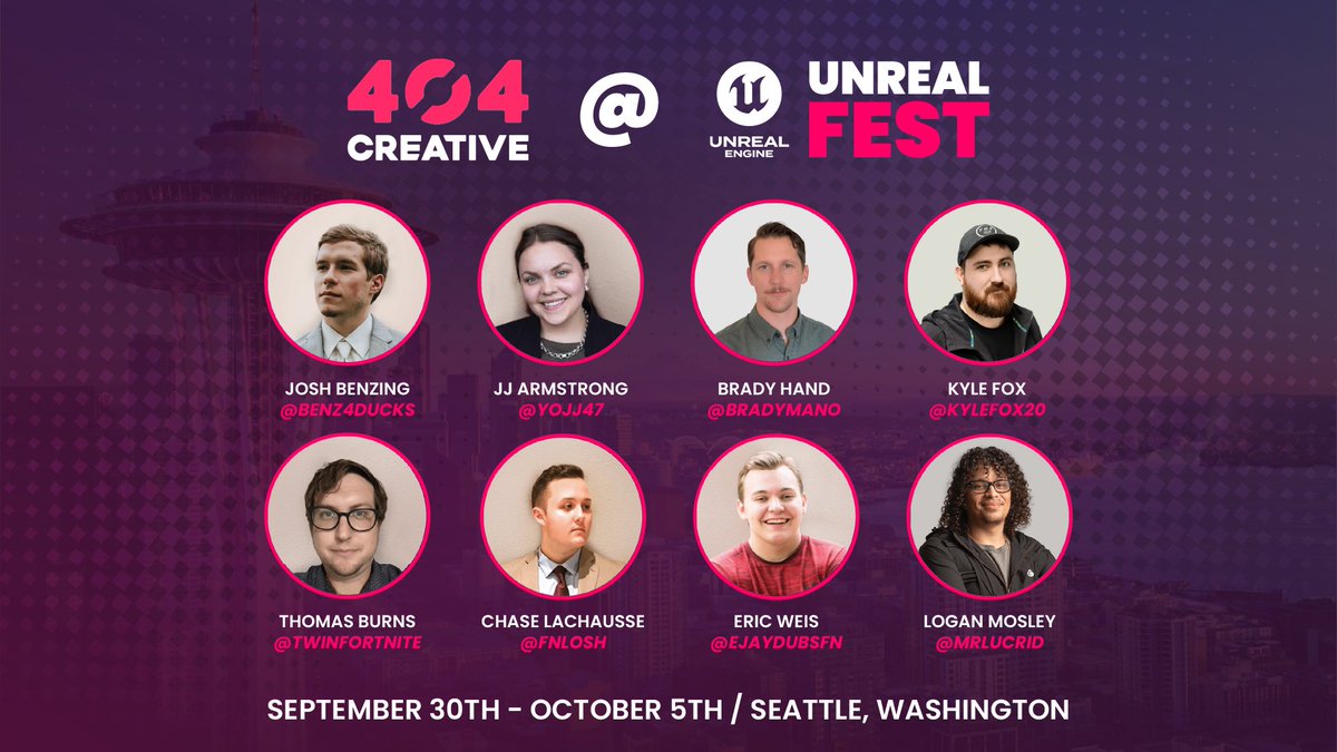 404FNC's tweet image. We are going to Unreal Fest! ✈️

We&apos;ll be there during the full event. So make sure to stop by and say hi! 😄

#UnrealFest2024 #UEFN